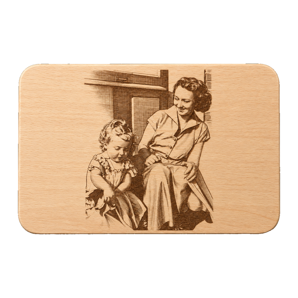 Familienfoto vom alten Abzug